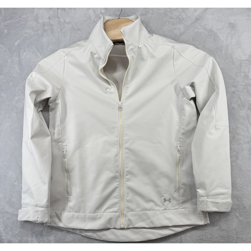 Under Armour‎ Jacket White Storm ColdGear Full Zip Athletic Women's M READ
